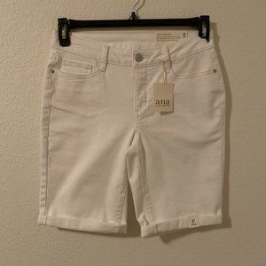 a.n.a white bermuda shorts NWT